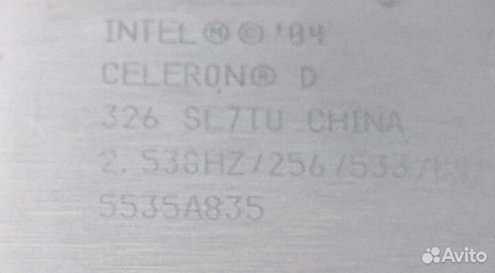 Процессор Intel CPU Celeron D 326