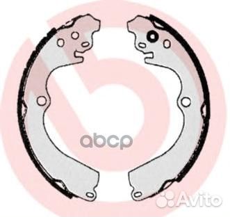 Колодки тормозные барабанные зад subaru