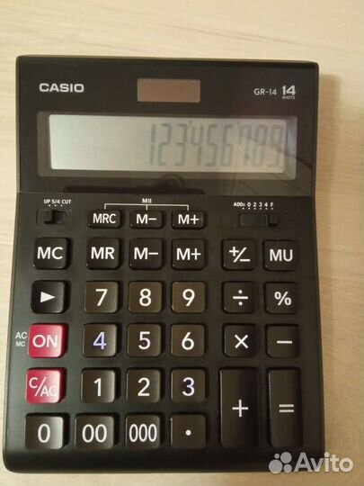 Калькулятор casio GR-14 бухгалтерский