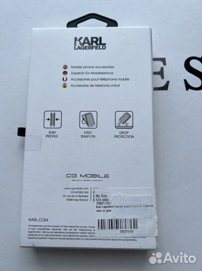 Чехол на iPhone 7 8 plus оригинал karl lagerfeeld