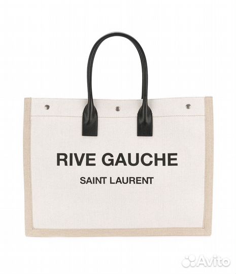 Cумка Saint Laurent тоут большая, лен