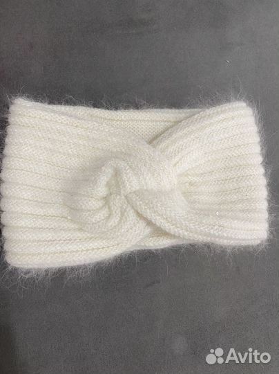 Повязка на голову вязаная