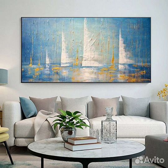 Картина маслом Яхты