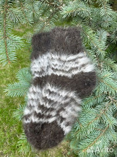 Носки из собачьей шерсти Вязаные шерстяные носки