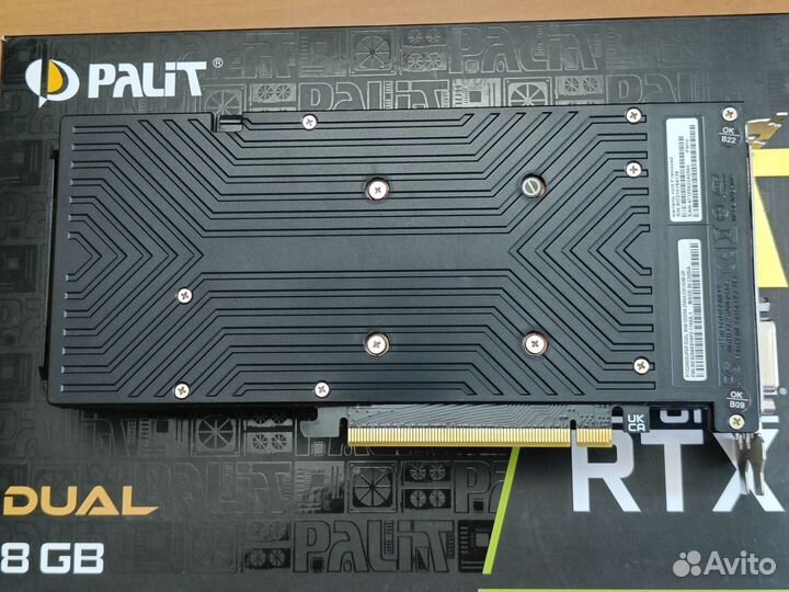 Видеокарта Palit Dual RTX 2060 super гарантия