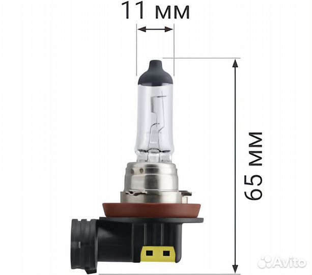 Яркие галогенные лампы Mitsumoro H16+150 Laser Eff