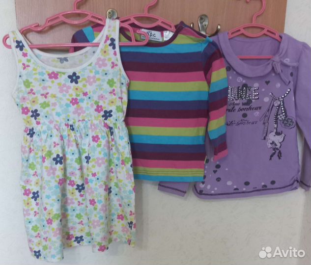Вещи пакетом на девочку 92-104 см