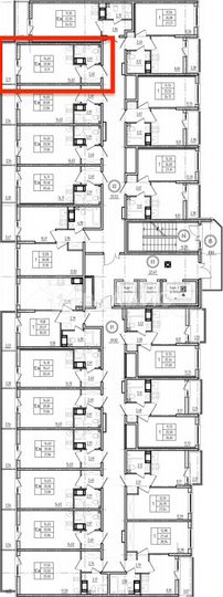 Квартира-студия, 21,1 м², 8/19 эт.