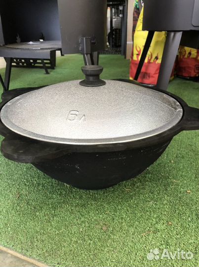 Узбекский чугунный казан 6 л