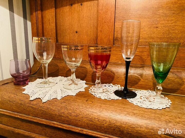 Много Стаканы Бокалы Фужеры СССР Посуда
