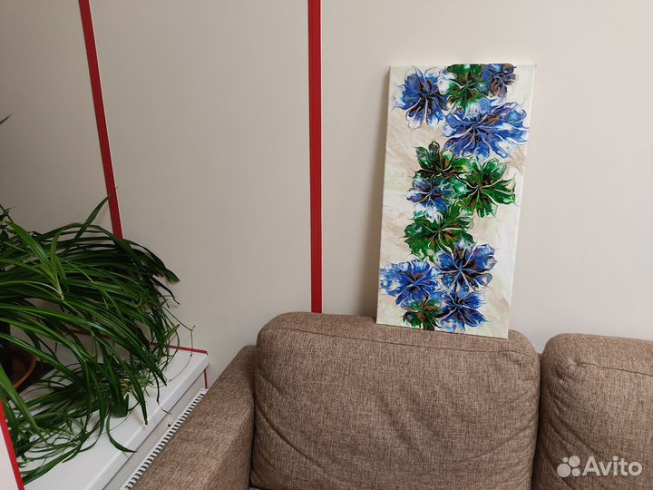 Картина акрил абстракция 30х60