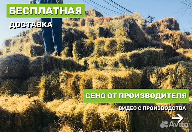 Сено в тюках от изготовителя (И в наличии Сеяное)