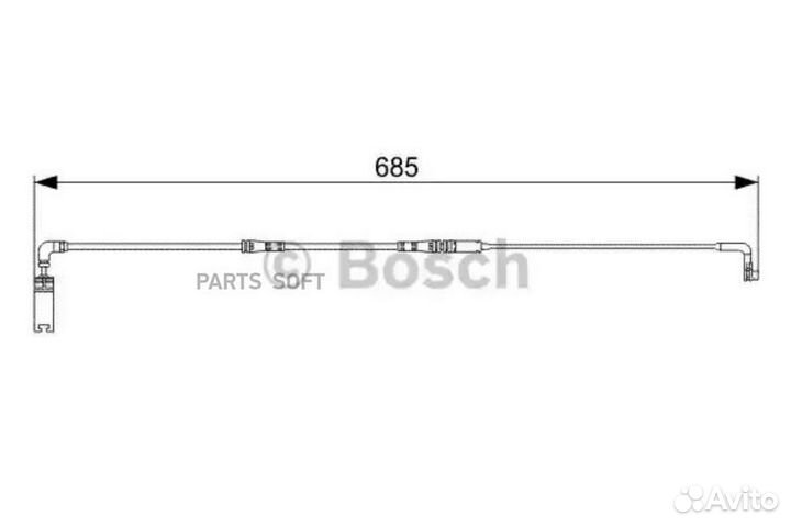 Bosch 1987473003 Датчик износа торм. колод