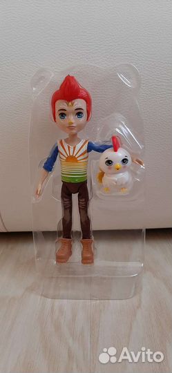 Куклы enchantimals петух, леопард, павлин