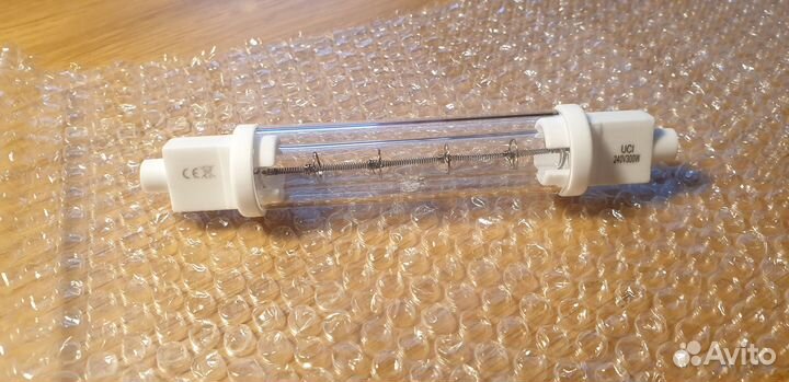 Инфракрасная лампа 118 мм двойное стекло R7s