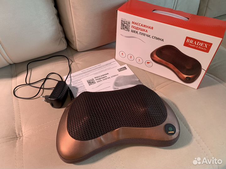 Массажная подушка bradex для шеи, плеч, спины