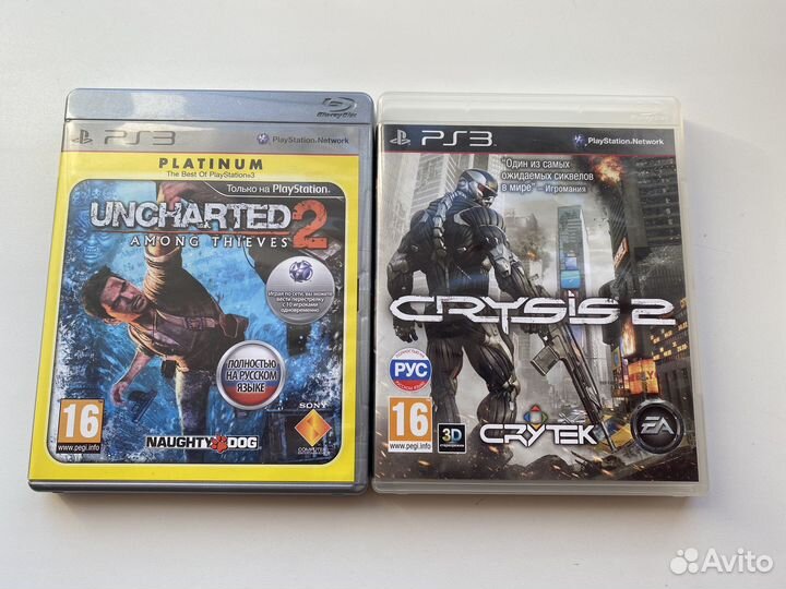 Игры для приставок ps3. Crysis 2, Uncharted 2