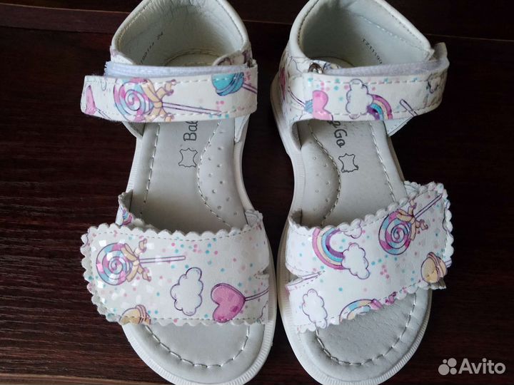 Сандалии для девочек, 24 р baby GO, стелька 15см