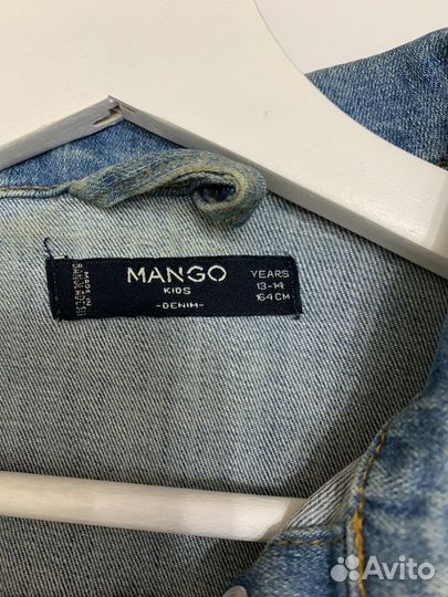 Джинсовая куртка Mango для девочек 164