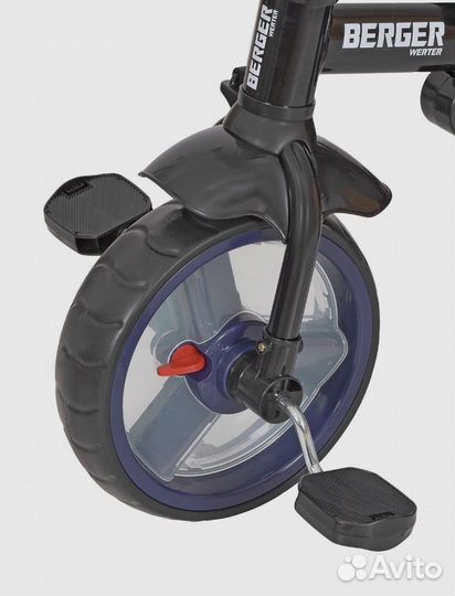Велосипед трехколесный premium синий werter berger
