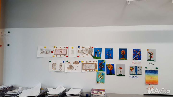 Монтаж магнитно-маркерной доски