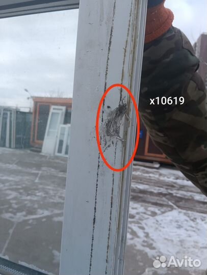 Пластиковое окно Б/У 1780(в) 1320 об х 1670(ш)