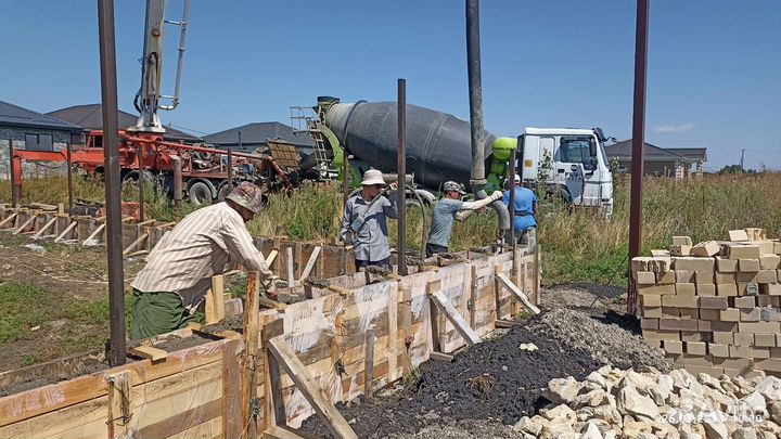 Фундаменты,благоустройство,бетонирование дворов