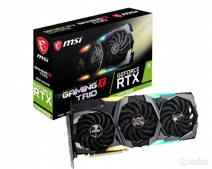 Видеокарта MSI GeForce RTX2080 super gaming X trio