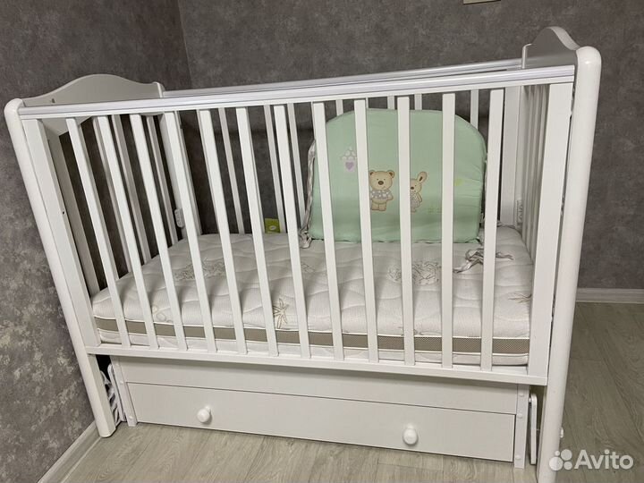 Детская кроватка+матрац гандылян ванечка