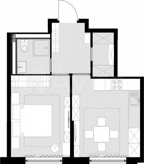 1-к. квартира, 38,8 м², 25/28 эт.