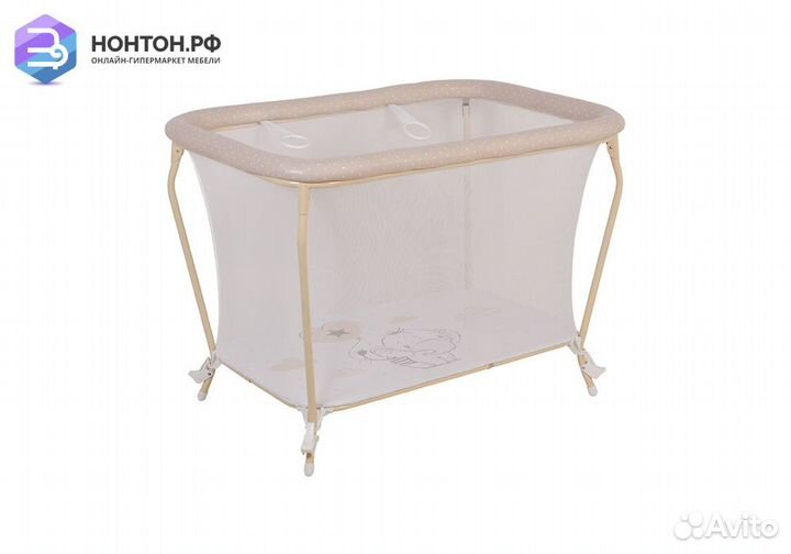 Манеж Classic принт Слоник / макиато