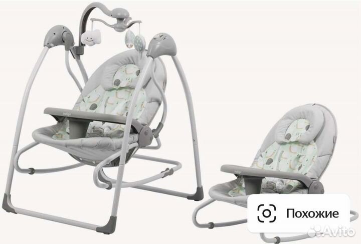 Электрокачели шезлонг для новорождённых