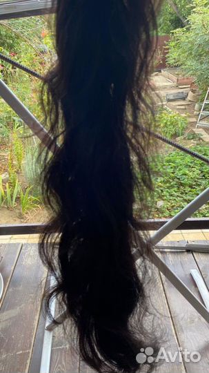 Хвост из натуральных волос 70 см