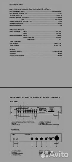 Предусилитель AMC 1100 USA и усилитель AMC 3025а