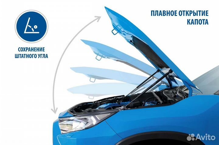 Газовые упоры капота Rival Volkswagen Taos 2021