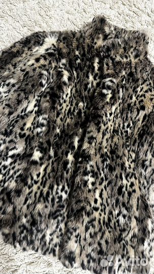Шуба леопардовая