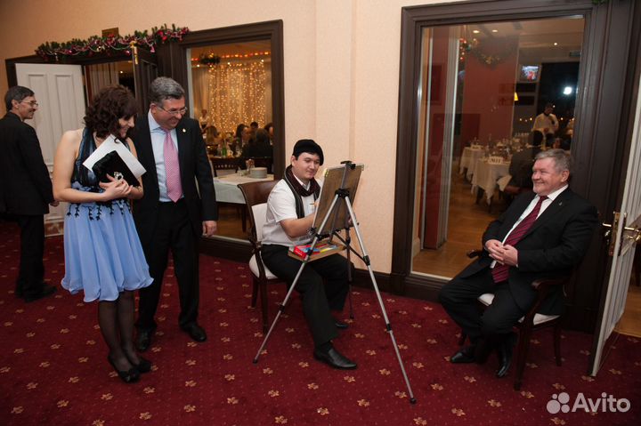 Художник на банкет. Роспись стен