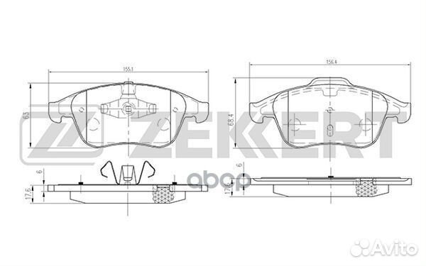 Колодки торм. диск. передн. Renault Grand Sceni