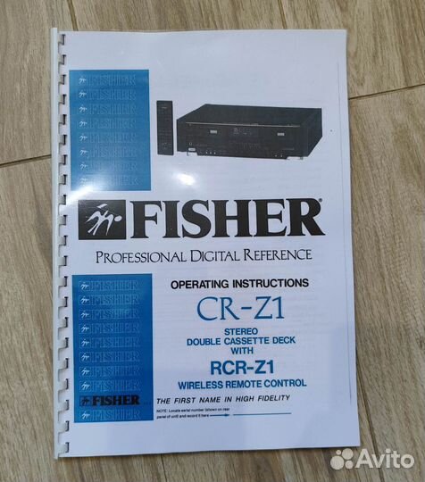 Fisher RS Z-1. CRW Z-1. DAC Z-1, EQ Z-1 инструкция
