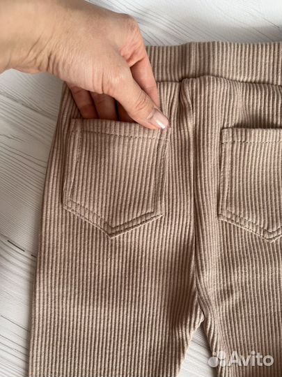 Леггинсы в рубчик для девочки 86 92