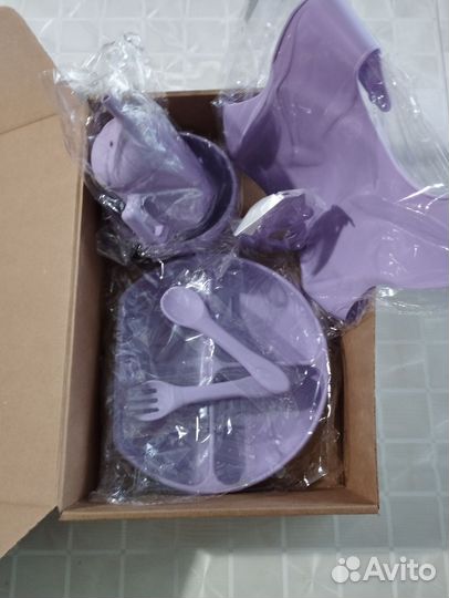 Детская силиконовая посуда