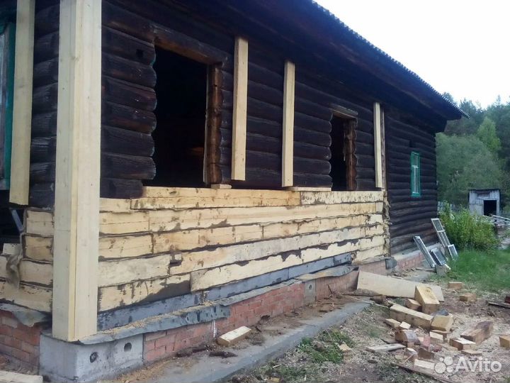 Замена нижних венцов