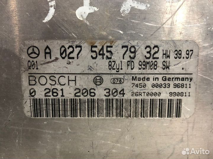 Эбу Двигателя Mercedes S220 A0275457932