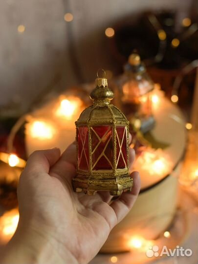 Елочная игрушка фонарь Ирена Irena