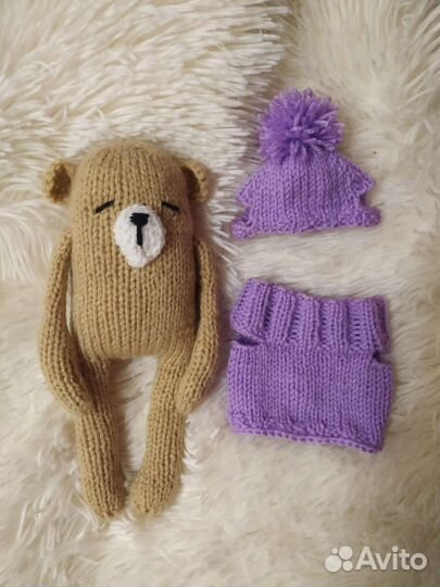 Вязаный медвежонок