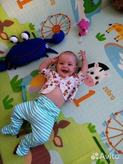 Детский коврик для ползания новый (заводской брак)