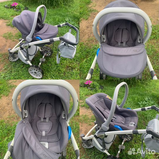 Коляска anex sport 3 в 1 серая