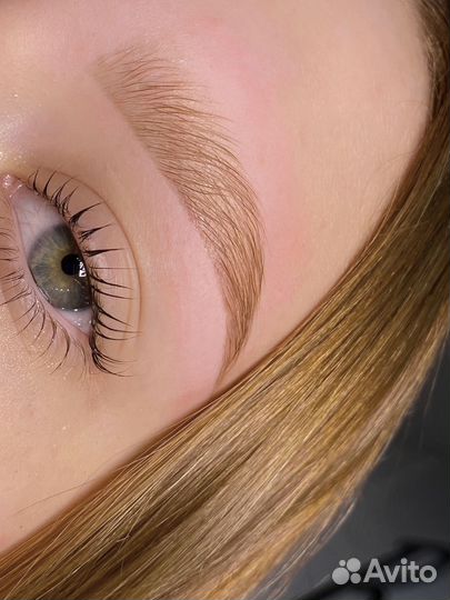 Оформление бровей с окрашиванием