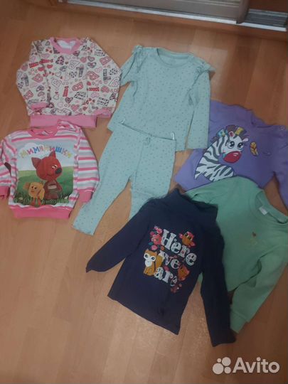 Вещи пакетом на девочку 80 86 размер