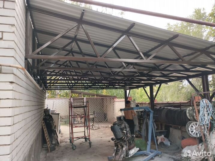Навес Металлоконструкции Ангар